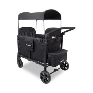 WonderFold W4 Elite Pro Quad Stroller Wagon – Black - 4 Seater