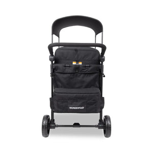 WonderFold W4 Elite Pro Quad Stroller Wagon – Black - 4 Seater