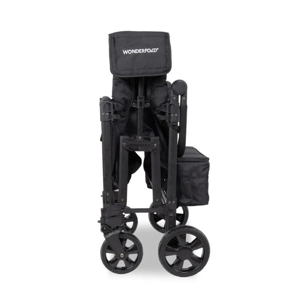 WonderFold W4 Elite Pro Quad Stroller Wagon – Black - 4 Seater