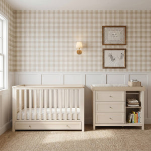 Bebe & Beyond Wanderer 2 Piece Nursery Furniture Set – Cashmere & Oak