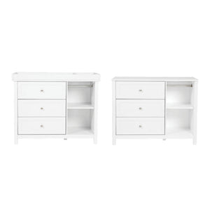 Bebe & Beyond Wanderer 2 Piece Nursery Furniture Set – White