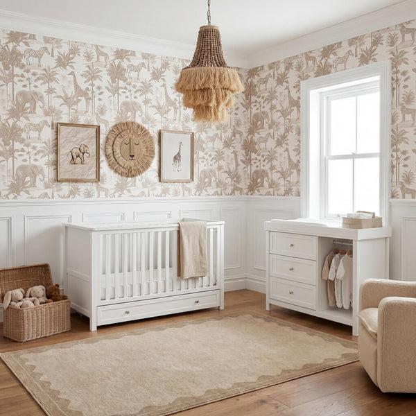 Bebe & Beyond Wanderer 2 Piece Nursery Furniture Set – White