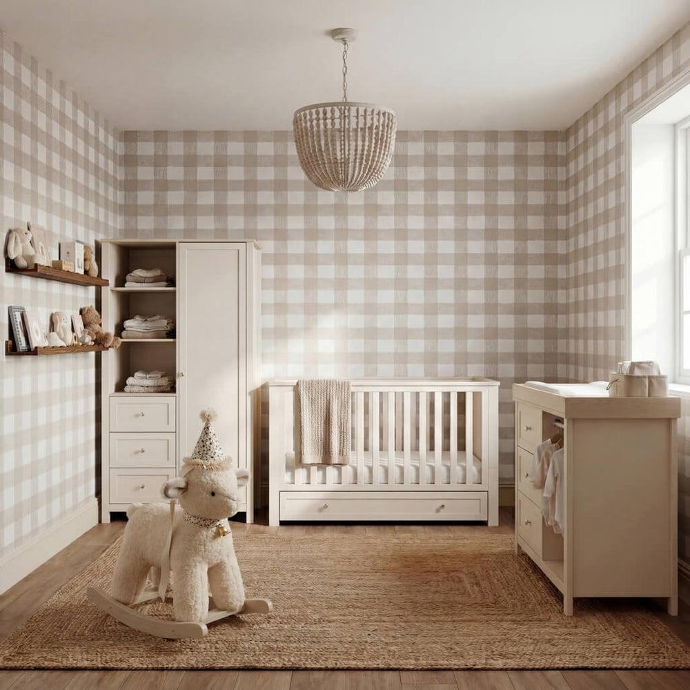 Bebe & Beyond Wanderer 3 Piece Nursery Furniture Set – Cashmere & Oak