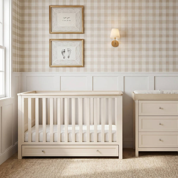 Bebe & Beyond Wanderer 2 Piece Nursery Furniture Set – Cashmere & Oak