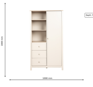 Bebe & Beyond Wanderer 3 Piece Nursery Furniture Set – Cashmere & Oak