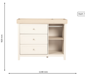 Bebe & Beyond Wanderer 3 Piece Nursery Furniture Set – Cashmere & Oak