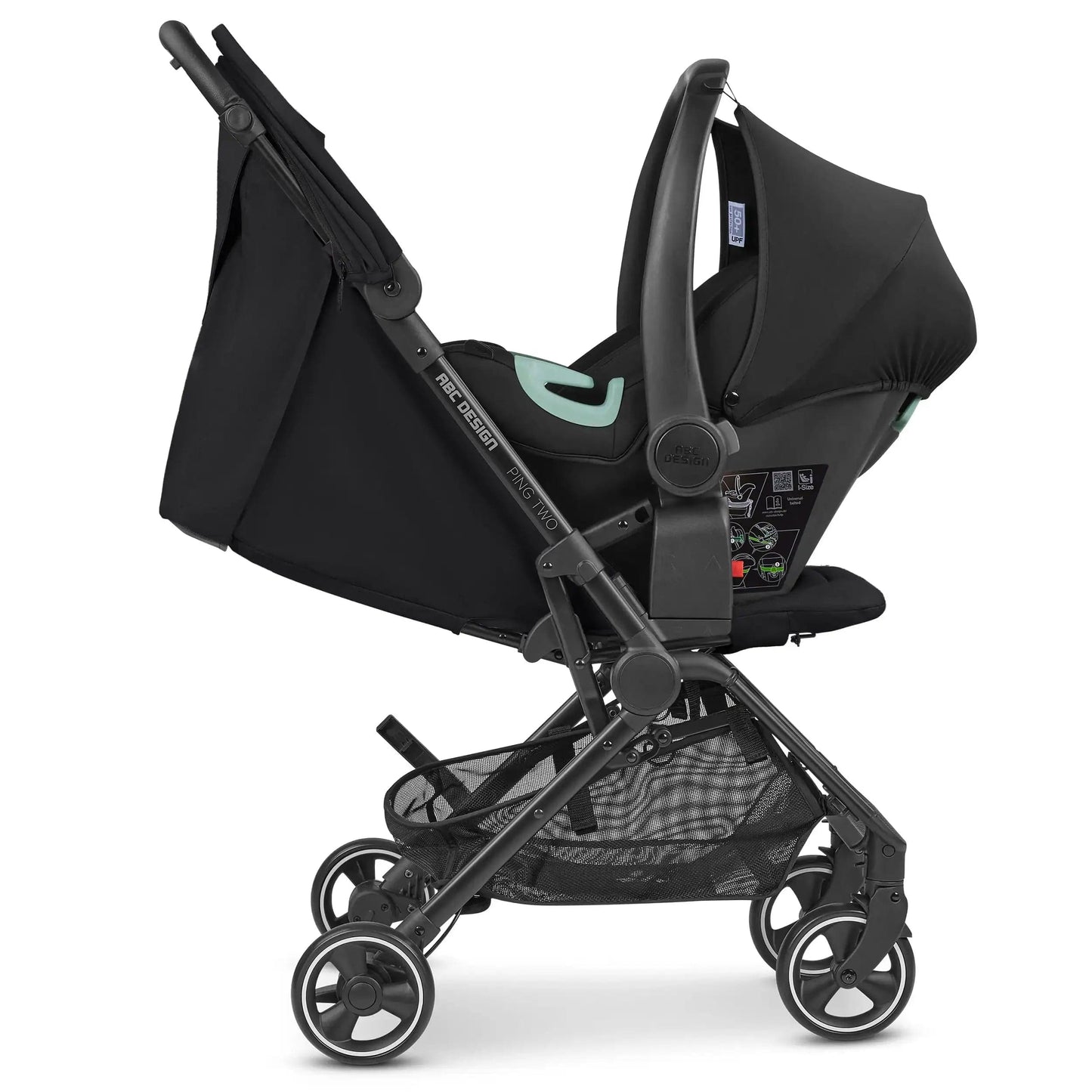 ABC Design Ping 2 Stroller Cabin Approved - Ink Black  ABC Design   