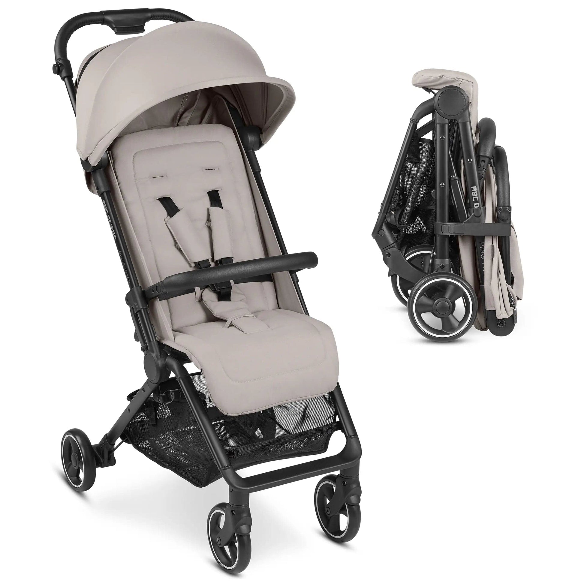 ABC Design Ping 2 Stroller Cabin Approved - Powder Beige  ABC Design   