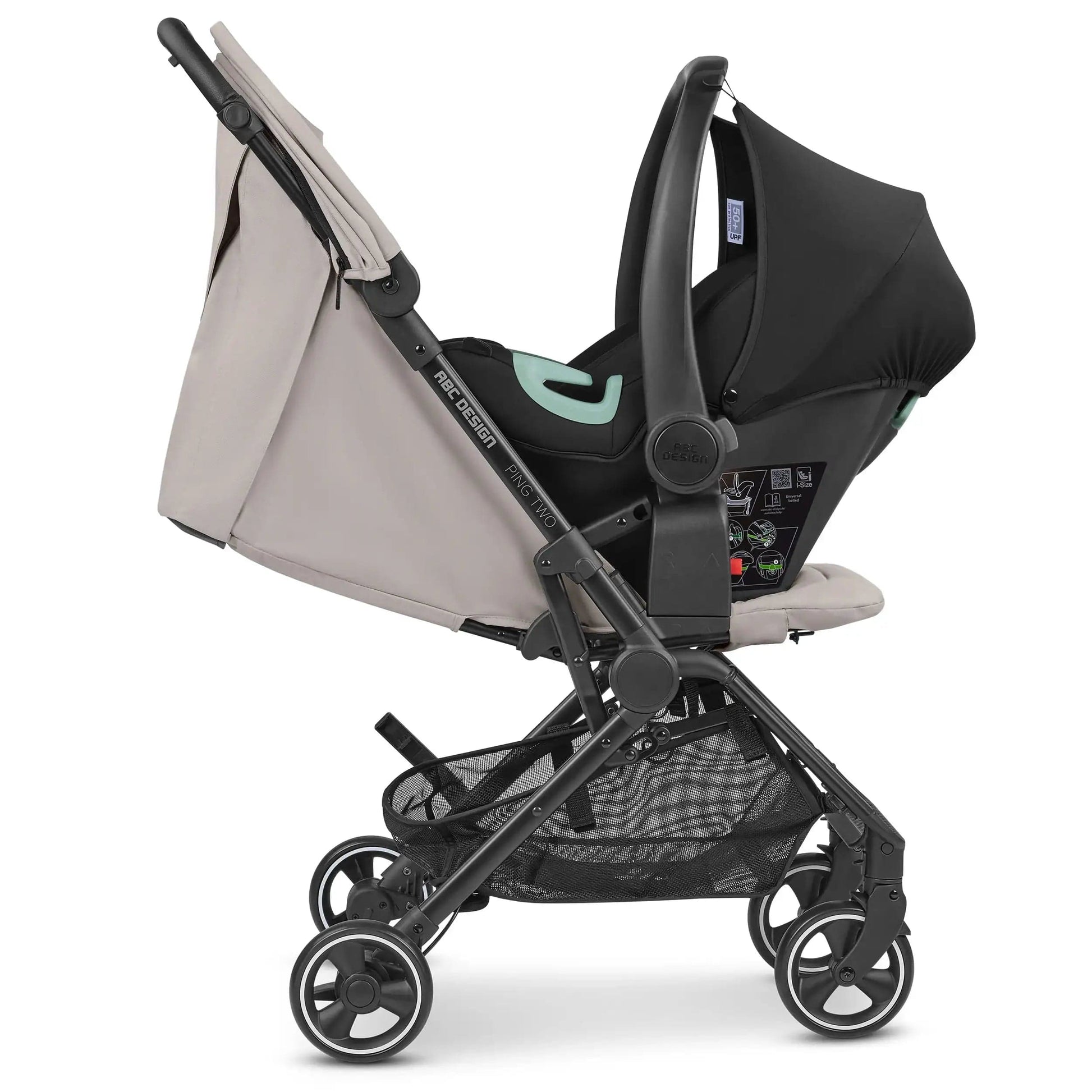 ABC Design Ping 2 Stroller Cabin Approved - Powder Beige  ABC Design   