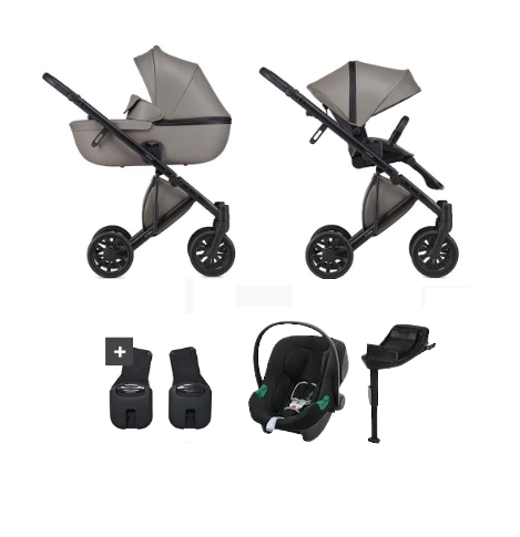 Anex Baby E Type Travel System Cybex Aton B Car Seat & Isofix - Luna