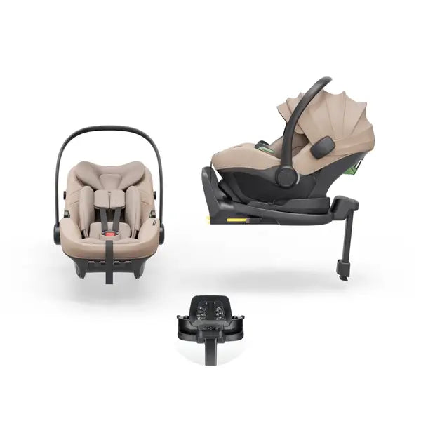 Avionaut Pixel 3 Infant Carrier & Orbit Isofix Bundle– Beige (40–86cm | 0–13kg)
