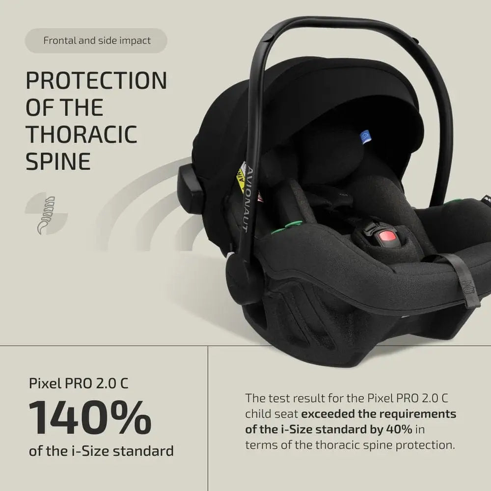 Avionaut Pixel Pro 2.0 Infant Carrier & Orbit Rotating Isofix - Grey Avionaut