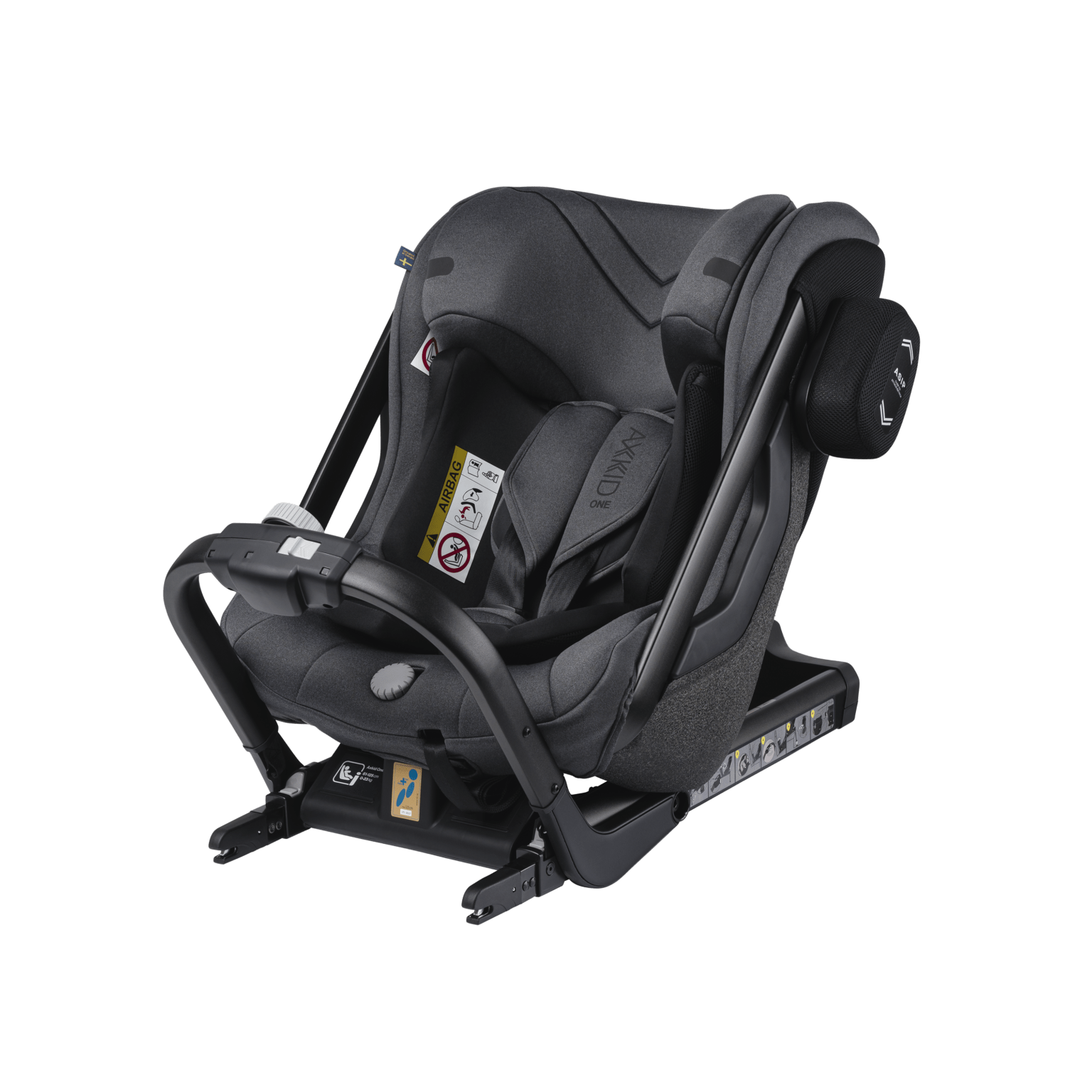 AxKid One+ 2 Extended Rear Facing Car Seat - Grey Melange  AxKid   