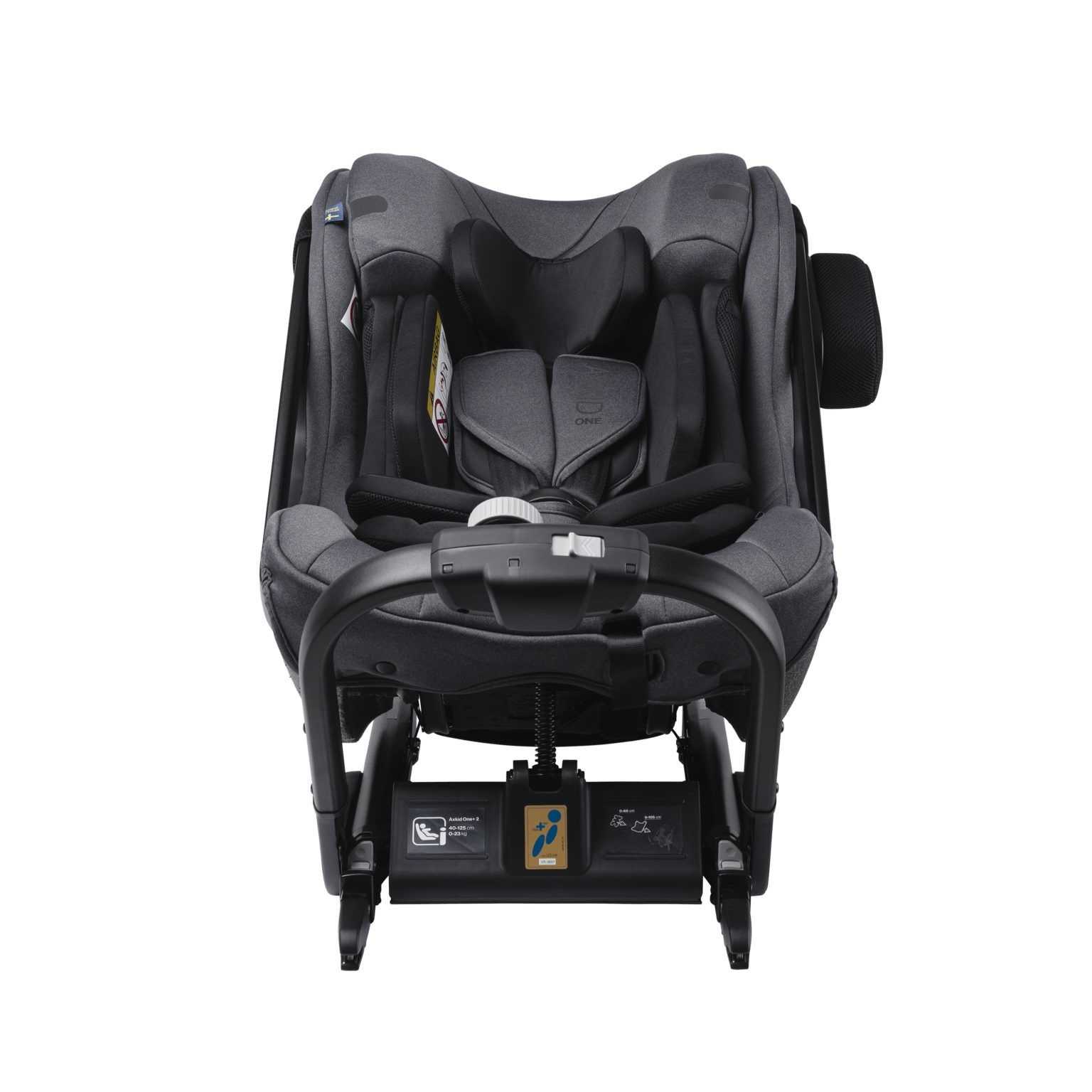 AxKid One+ 2 Extended Rear Facing Car Seat - Grey Melange  AxKid   