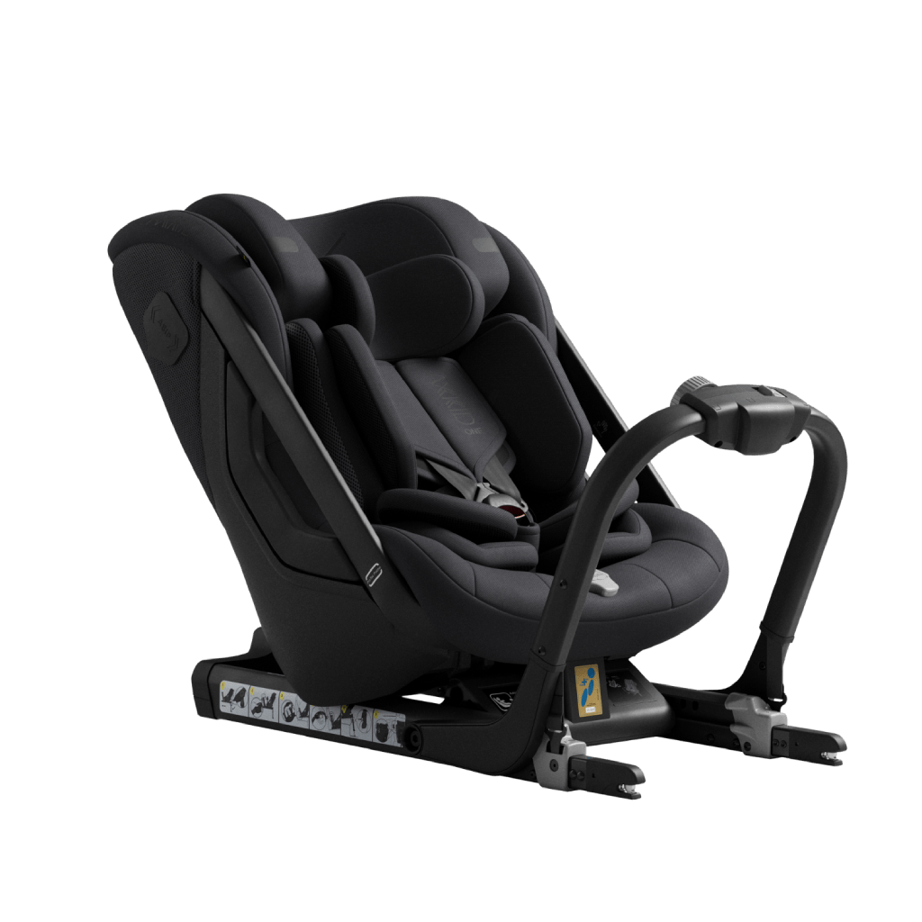 AxKid One+ 3 Extended Rear Facing Car Seat - Costal Storm Black  AxKid   