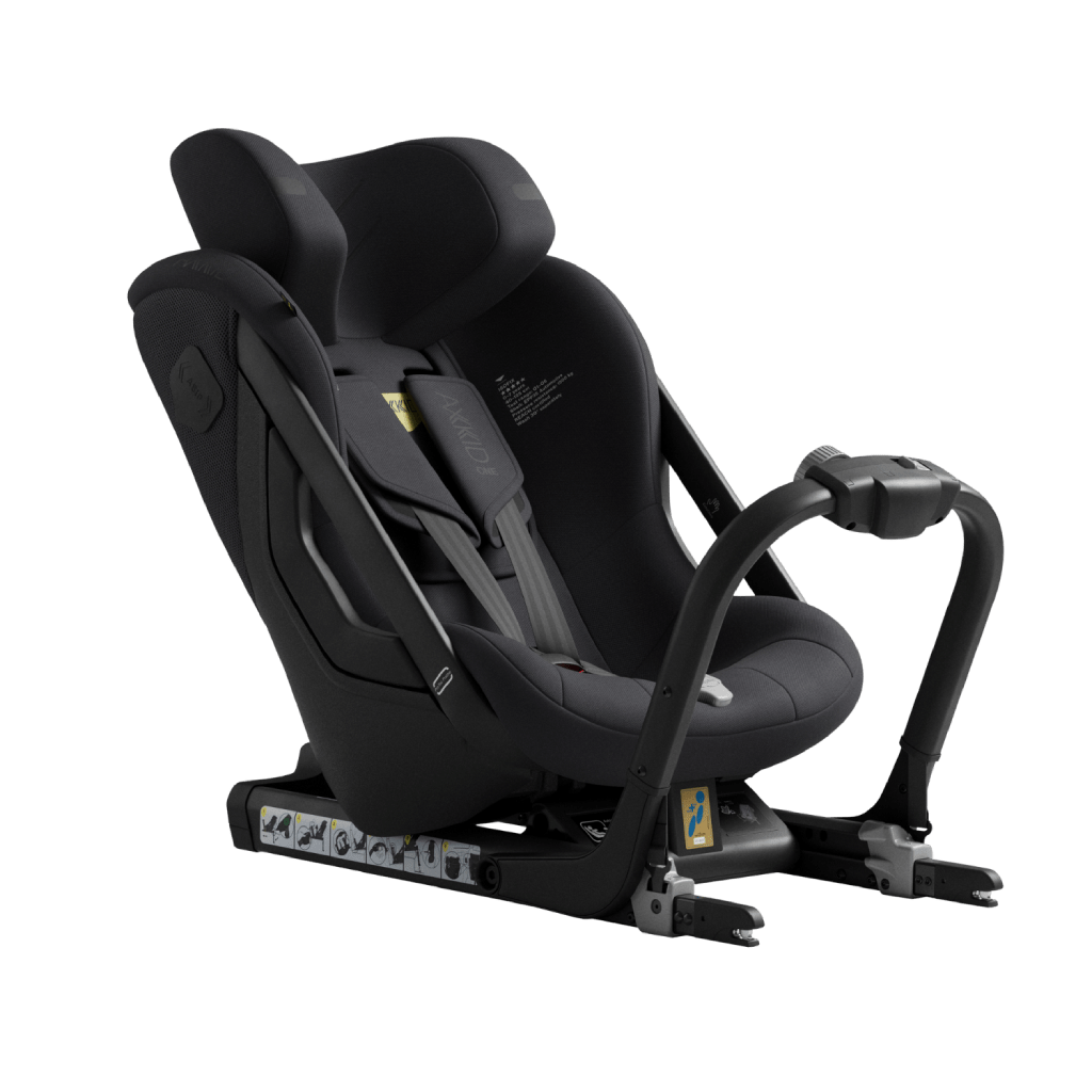 AxKid One+ 3 Extended Rear Facing Car Seat - Costal Storm Black  AxKid   