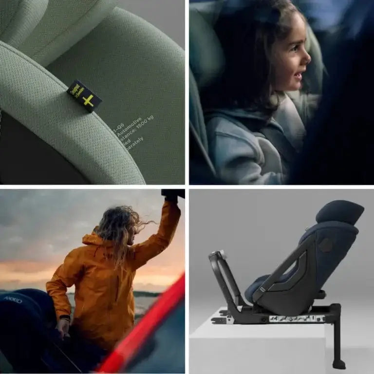 AxKid One+ 3 Extended Rear Facing Car Seat - Glacier Lake Blue AxKid