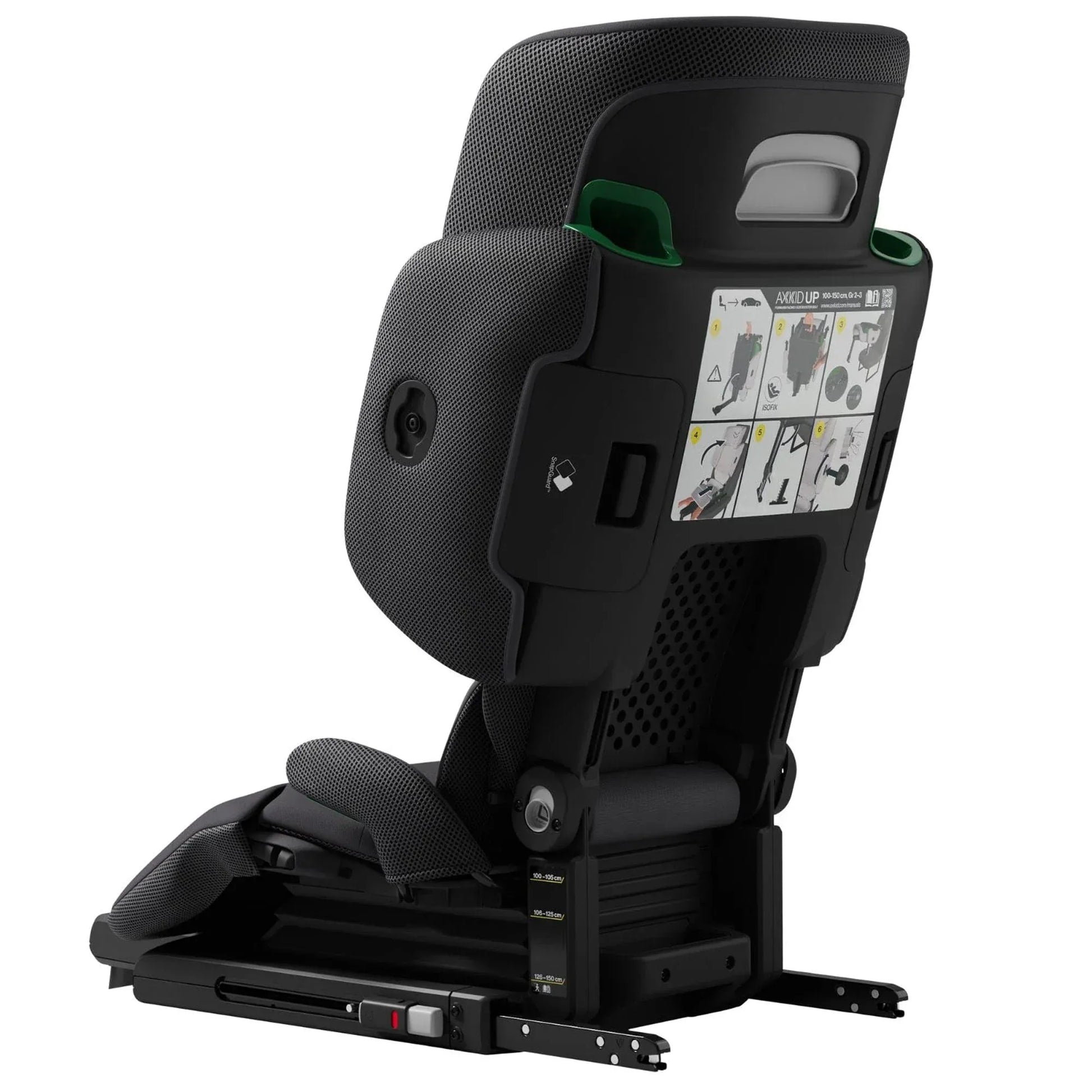 Axkid Up Arctic Mist Grey – High Back Booster Seat (4–12 Years, 100–150 cm) AxKid