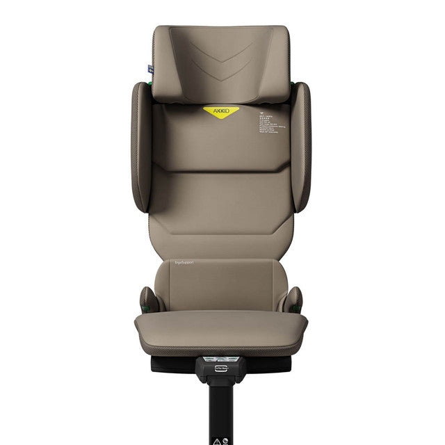 Axkid Up Driftwood Beige Bundle With Footrest – High Back Booster Seat (4–12 Years, 100–150 cm)