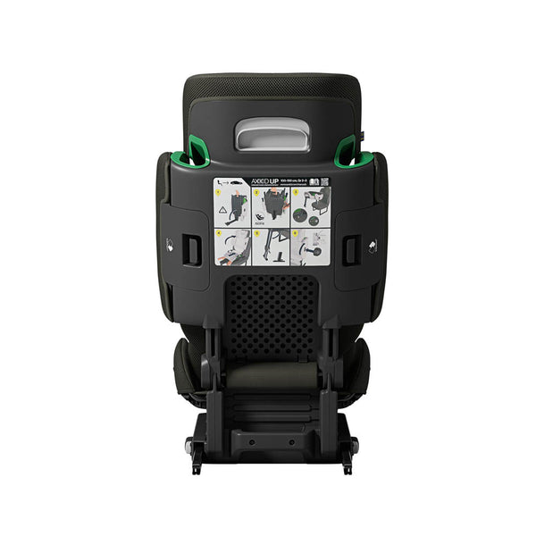 Axkid Up Moss Green Bundle With Footrest - High Back Booster Seat (4–12 Years, 100–150 cm)