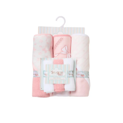 Baby Bath Time Wash Set - Pink Bows General Snuggle Tots