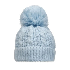 Baby Blue Cable Knit Hat
