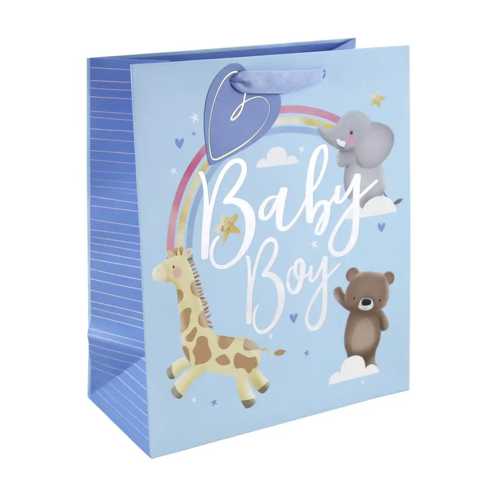 Baby Boy Animals Gift Bag - Large