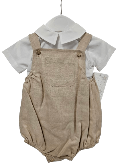 Baby Boys Beige 2 Piece Romper General little star   