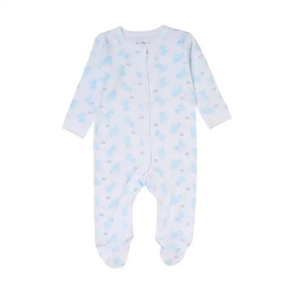 Baby Boys Blue & Ivory Dinosaur 5-Piece Layette Set