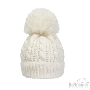 Baby Cable Knit Hat - Cream General soft touch