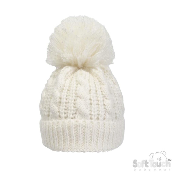 Baby Cable Knit Hat - Cream General soft touch