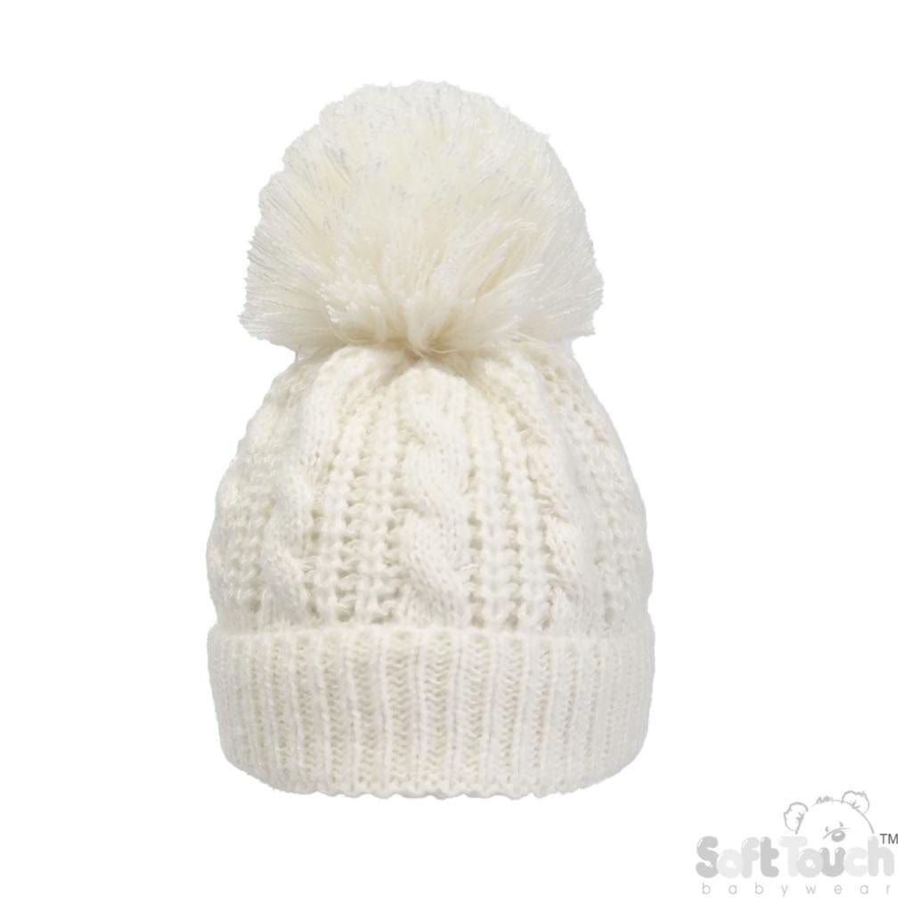 Baby Cable Knit Hat - Cream General soft touch