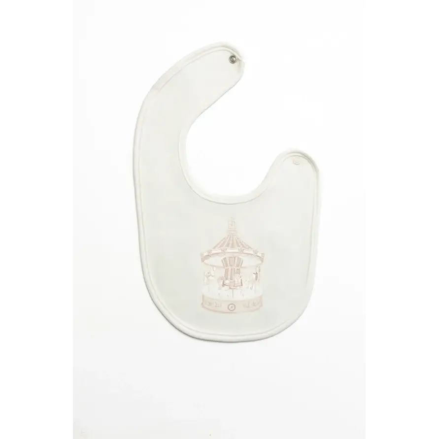 Baby First Beige Carousel Bib