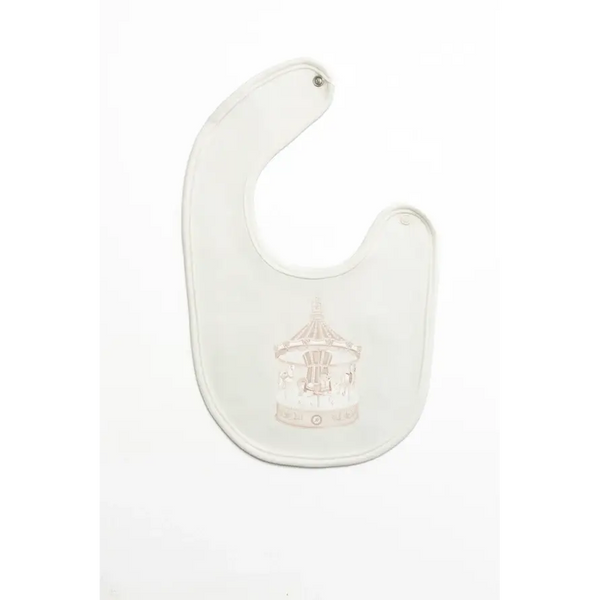 Baby First Beige Carousel Bib
