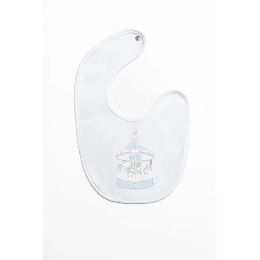 Baby First Blue Carousel Bib