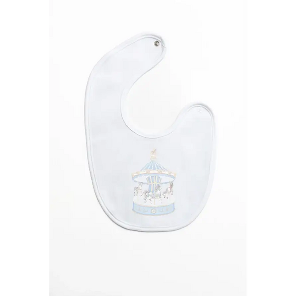 Baby First Blue Carousel Bib