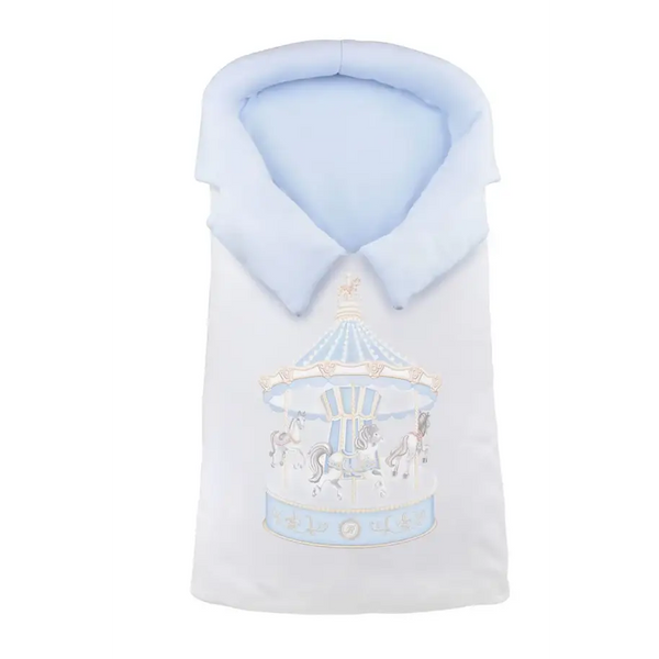 Baby First Baby Nest – Carousel Theme Blue