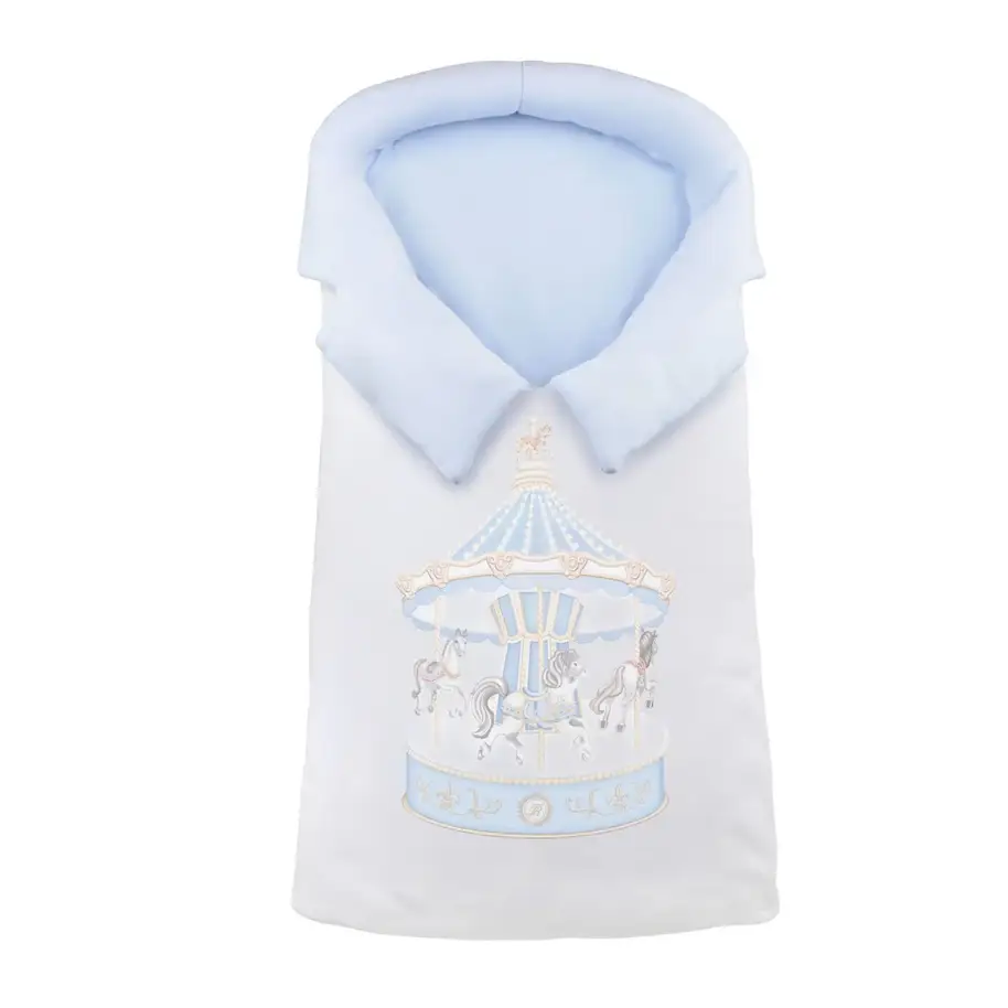 Baby First Baby Nest – Carousel Theme Blue