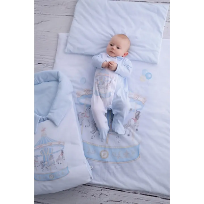 Baby First Baby Nest – Carousel Theme Blue