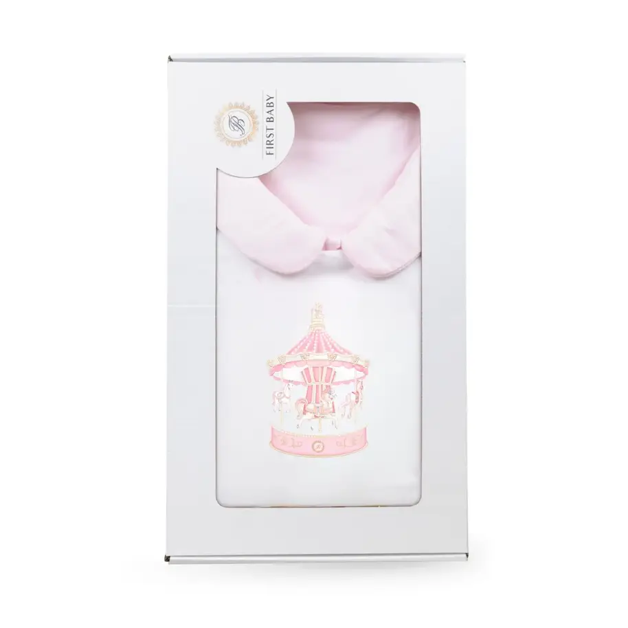 Baby First Baby Nest – Carousel Theme Pink