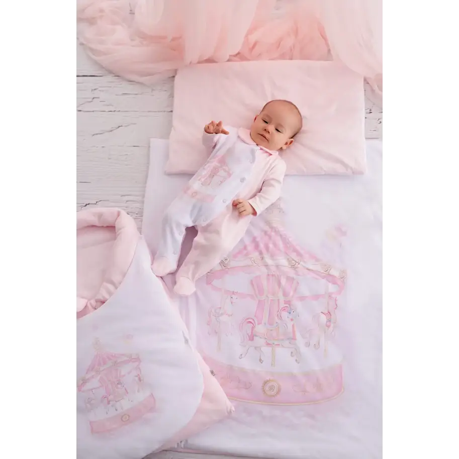 Baby First Baby Nest – Carousel Theme Pink