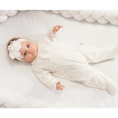 Baby First Oliwia Cream Babygrow