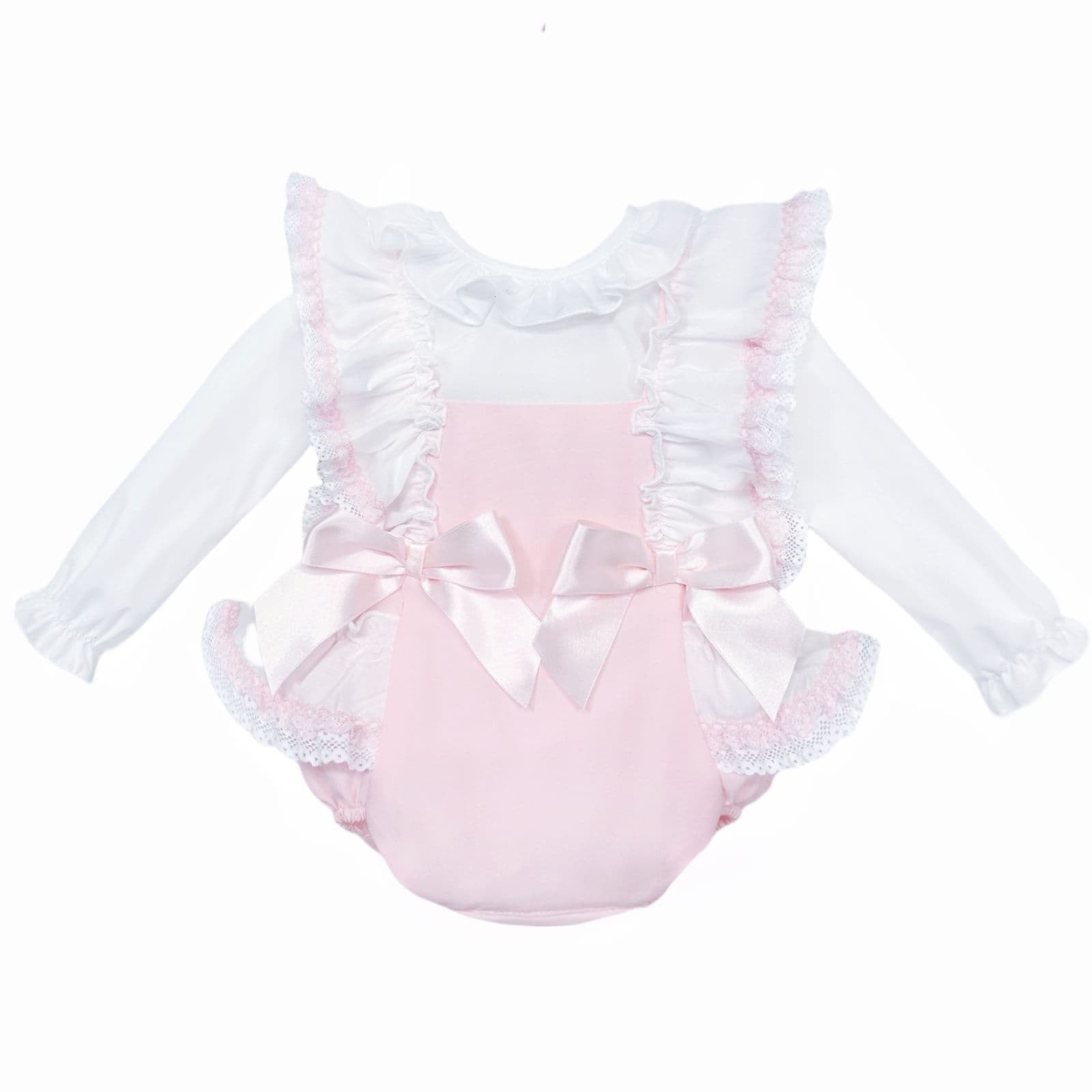 Baby Girl Pink Frilly Romper General wee me baby   