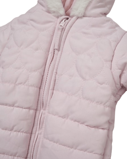 Baby Girl's Pink Padded Snowsuit - Baby Pink General rock a bye baby   