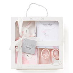 Baby Girls 4 piece Bunny Box Gift Set