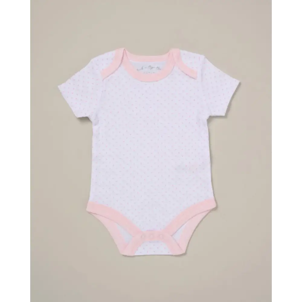 Baby Girls 5-Piece Bow Layette Set — White & Pink