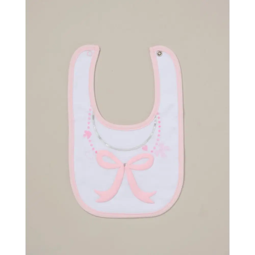 Baby Girls 5-Piece Bow Layette Set — White & Pink