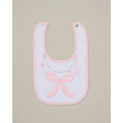 Baby Girls 5-Piece Bow Layette Set — White & Pink