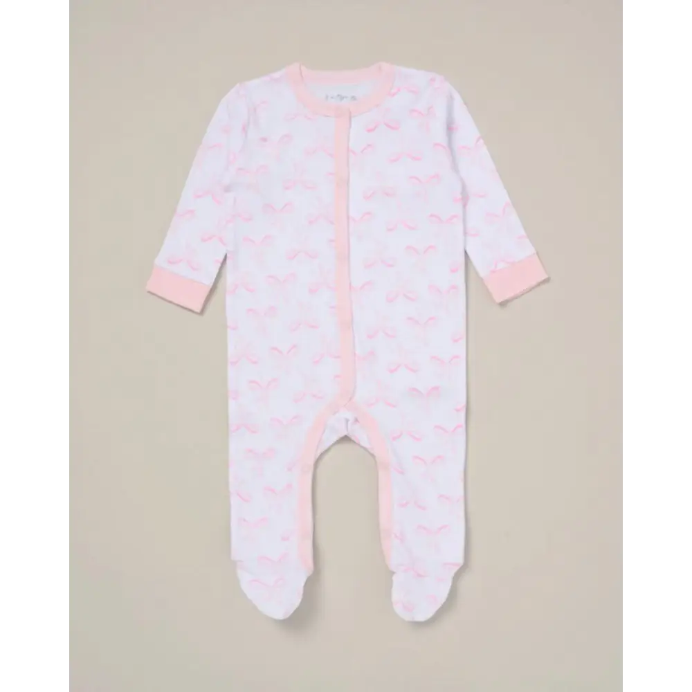 Baby Girls 5-Piece Bow Layette Set — White & Pink