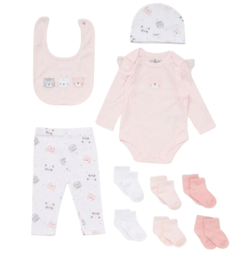 Baby Girls Animals Clothing Gift Set General Lily & Jack